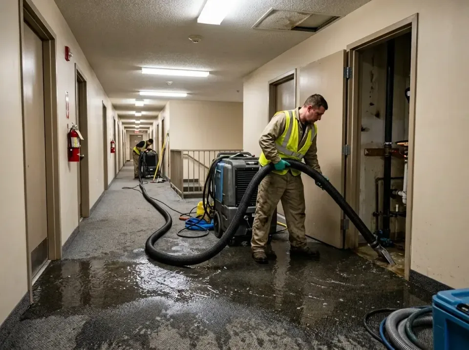 multi-unit-apartment-hallway-f-005 — frequently asked questions, Emergency Burst Pipe Water Extraction & Removal in World Go…